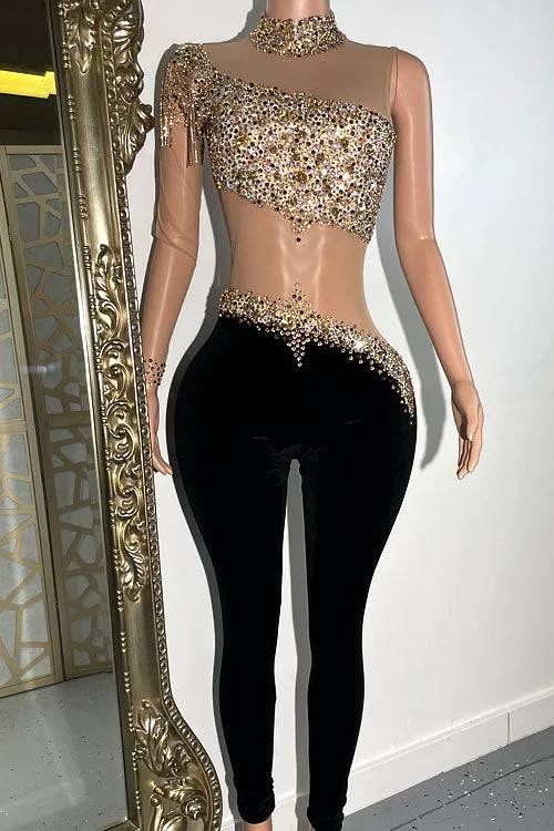 Season Sale Juls Rhinestone Bodysuit(Ready To Ship)