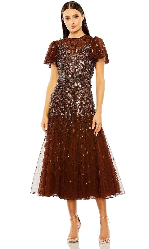 Comfortable Chic Mac Duggal 24018 - Jewel Neck Sequin Dress