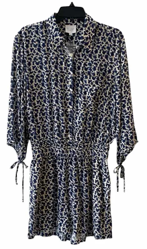 Seasonal Sale Sundays Blue and Cream Size S Romper