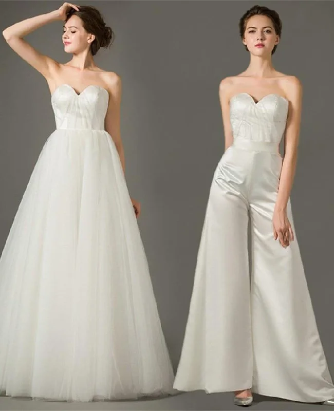 Trend Forward Threads For Her Roycebridal Detachable Skirt wedding dresses bridal jumpsuits