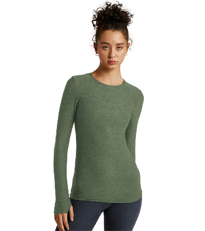 Season Offer Beyond Yoga Featherweight Spacedye Classic Crew Pullover