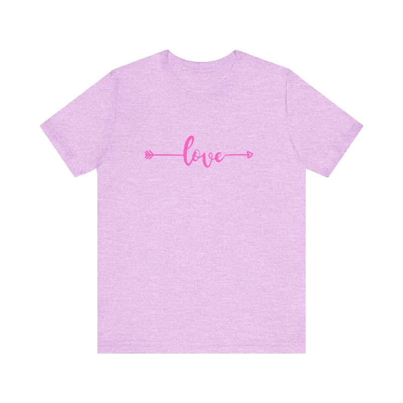 Fashionable Dresses for Women Pink Heart Unisex T-Shirt