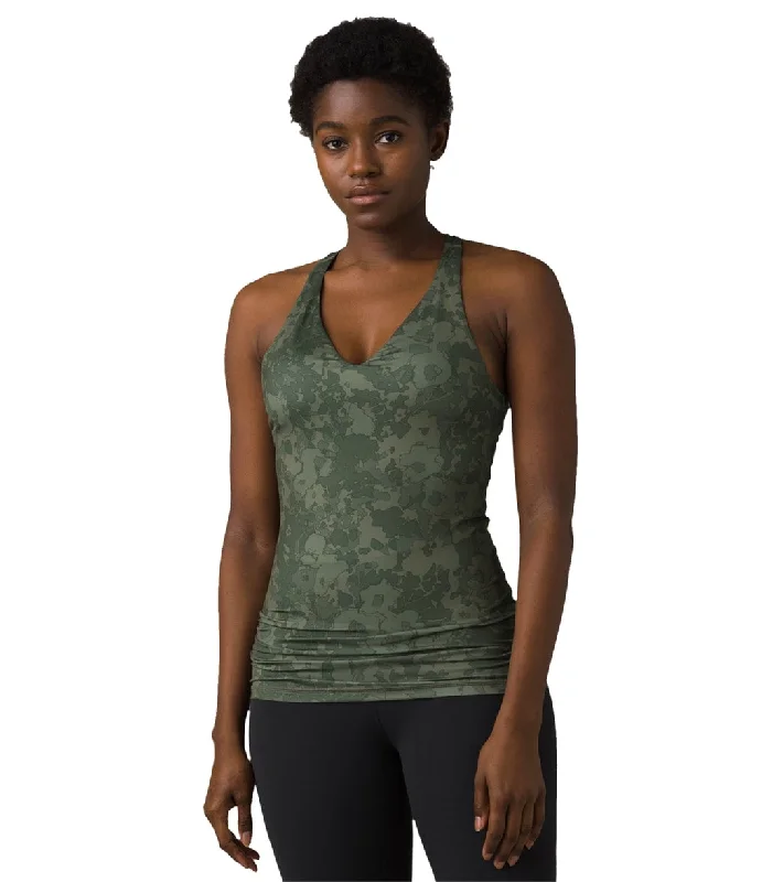 Luxury Fashion prAna Locano Yoga Bra Tank Kale Wildflower