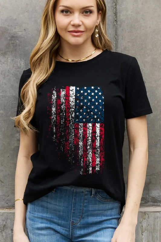 Exclusive Discount Simply Love Full Size US Flag Graphic Cotton Tee