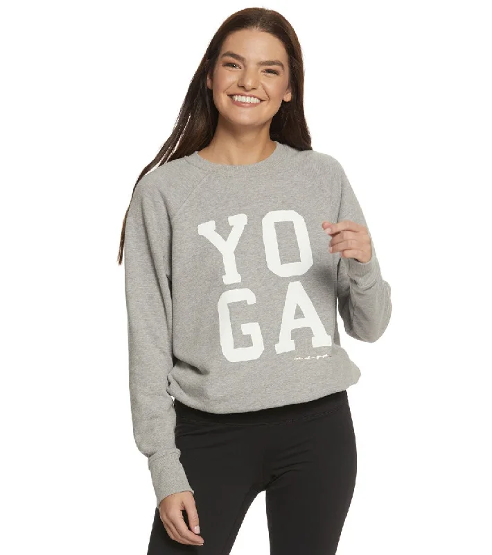 Hot Picks Spiritual Gangster Yoga Classic Crew Sweatshirt Medium Heather Grey