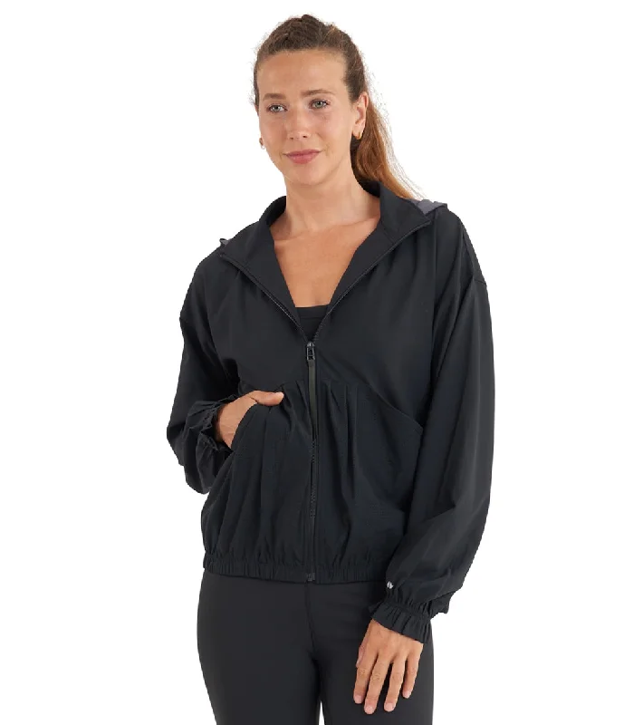 Gift Ideas Thrive Societe Perforated Windbreaker Black