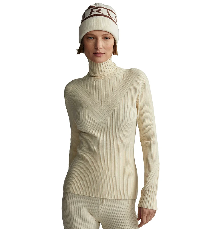 Eclectic Fashion Varley Esme Rib Roll Neck Whitecap Grey