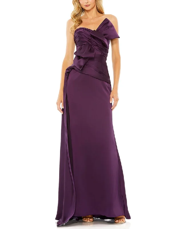 Outlet Clothing Mac Duggal Strapless Bow Front Detailed Gown