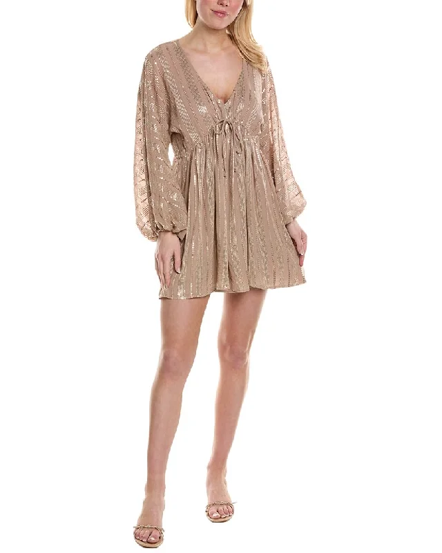 Chic Style, Always In Vogue Saltwater Luxe Sequin Mini Dress